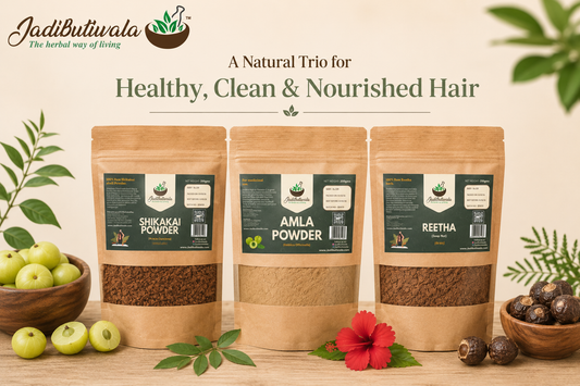 The Ultimate Ayurvedic Hair Care Trio- Amla • Reetha • Shikakai