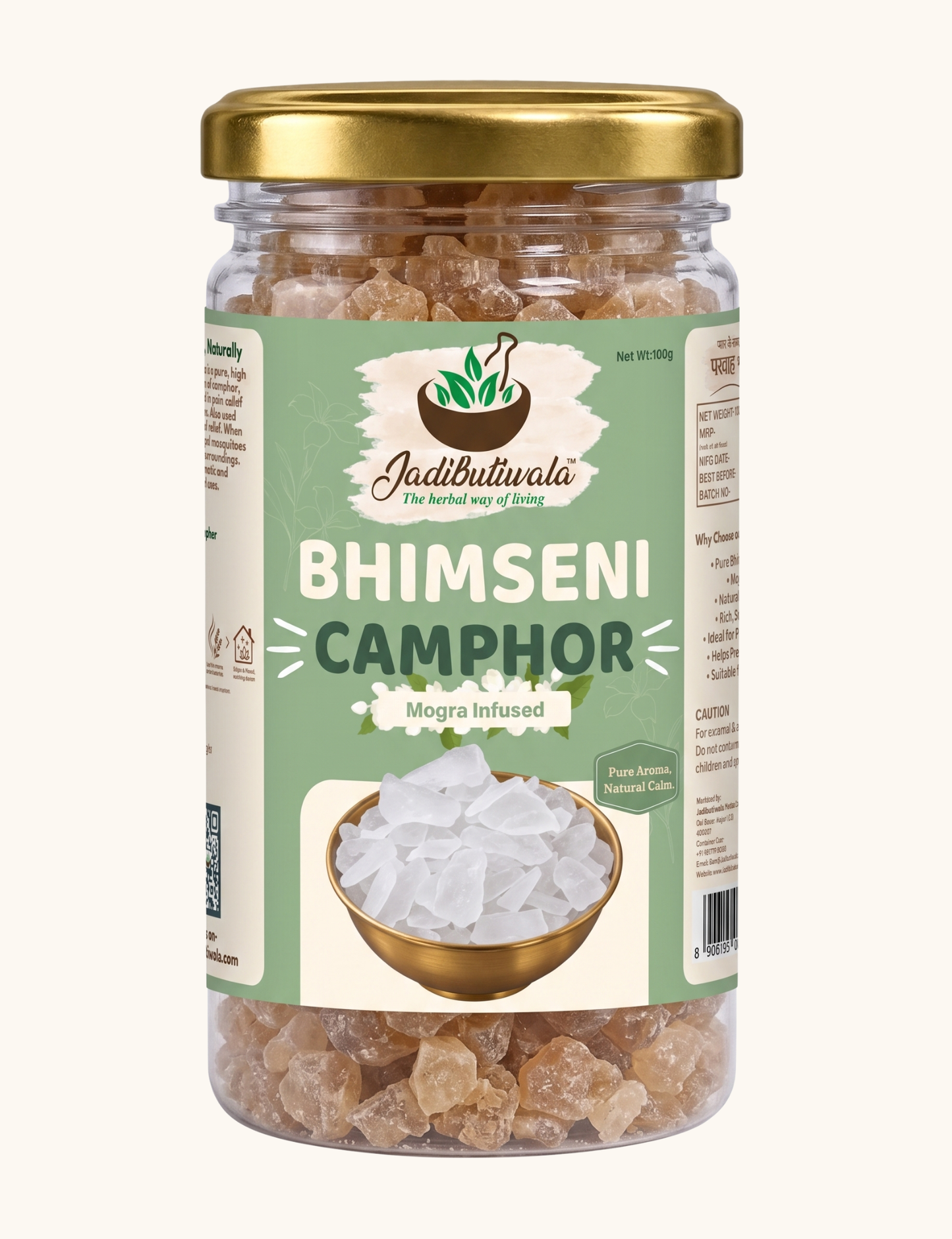 Bhimseni Camphor Blend- Mogra 100g