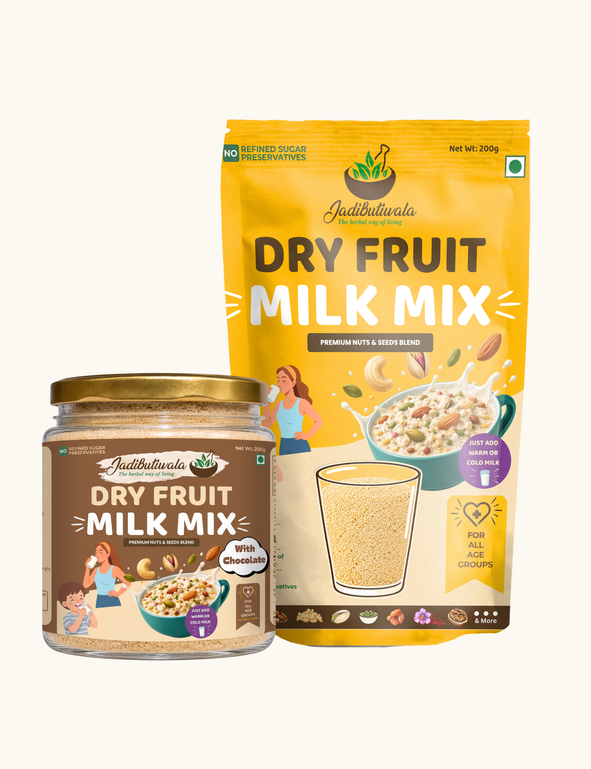 Dry Fruits Milk Mix Powder-Chocolate 200Gms