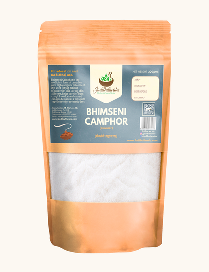 Bhimseni Camphor Powder (भीमसेनी कपूर पाउडर)