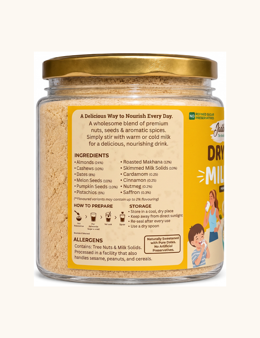 Dry Fruits Milk Mix Powder (ड्राई फ्रूट्स-मिल्क मिक्स)-200Gms