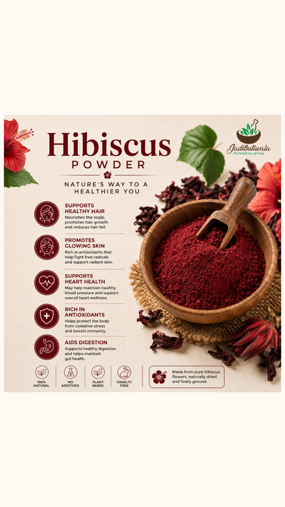 Hibiscus Flower Powder (गुड़हल पाउडर)