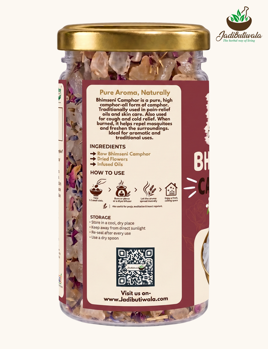 Bhimseni Camphor Blend- Rose 100g