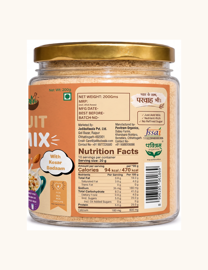 Dry Fruits Milk Mix Powder-Kesar Badaam 200Gms