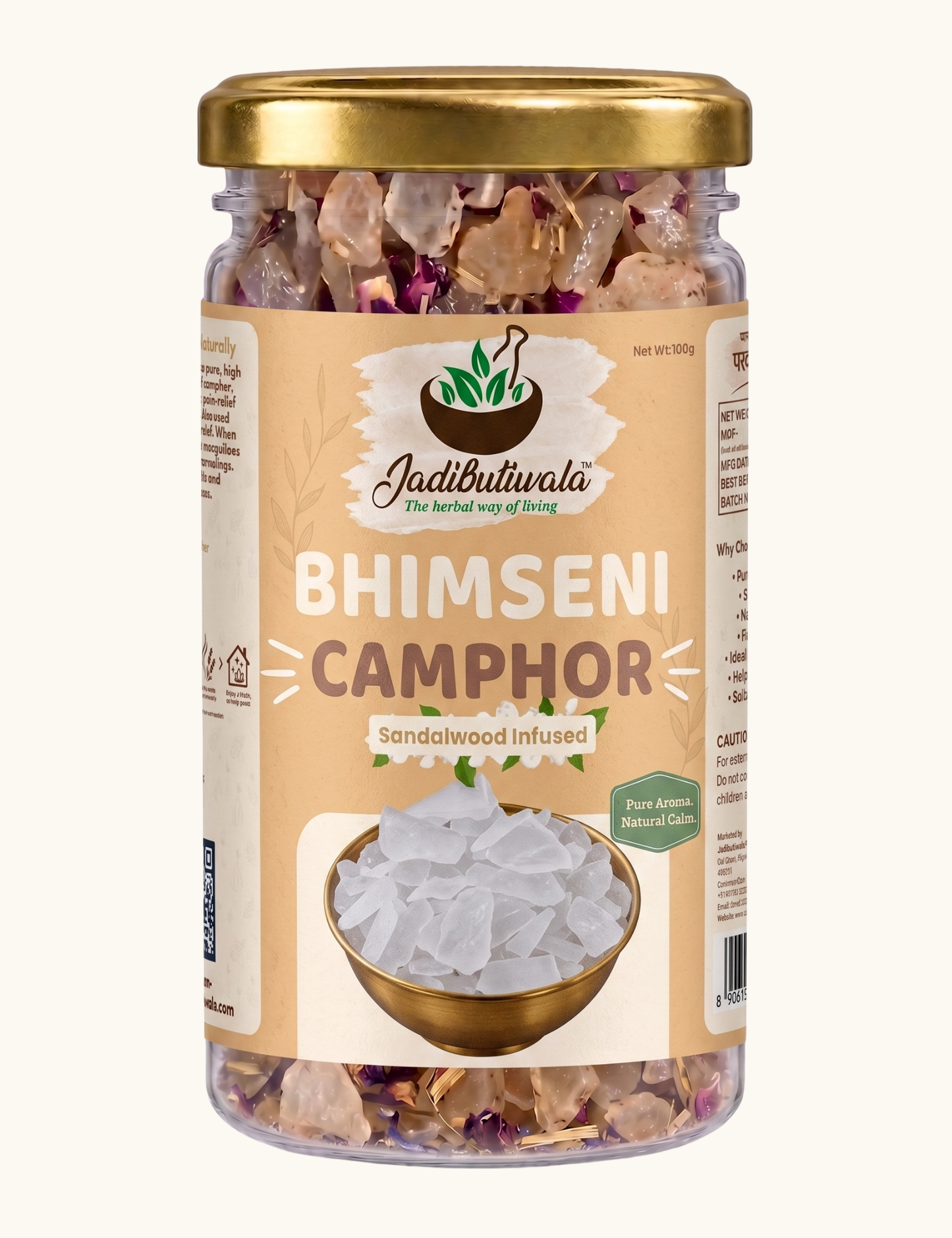 Bhimseni Camphor Blend- Sandalwood 100g