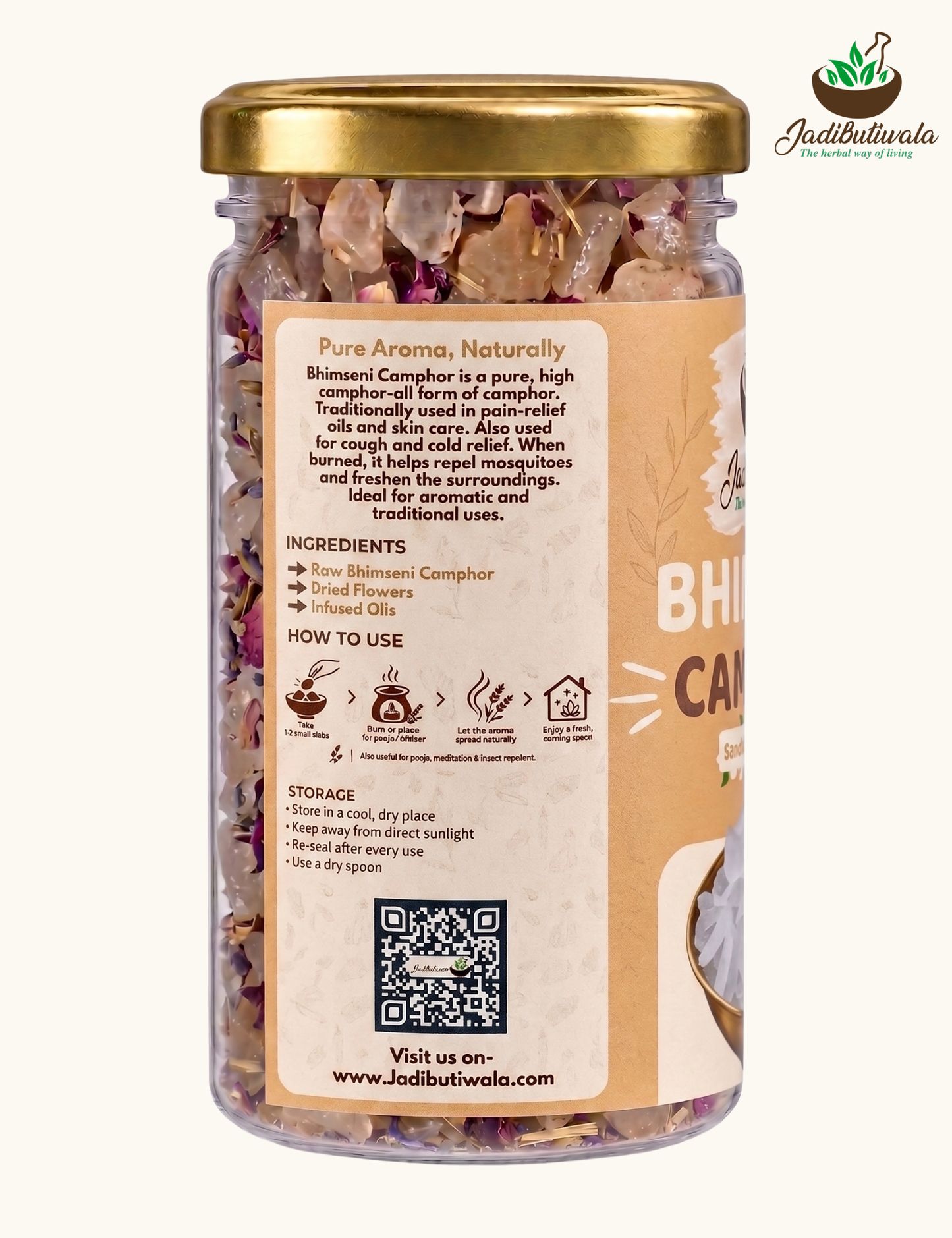 Bhimseni Camphor Blend- Sandalwood 100g