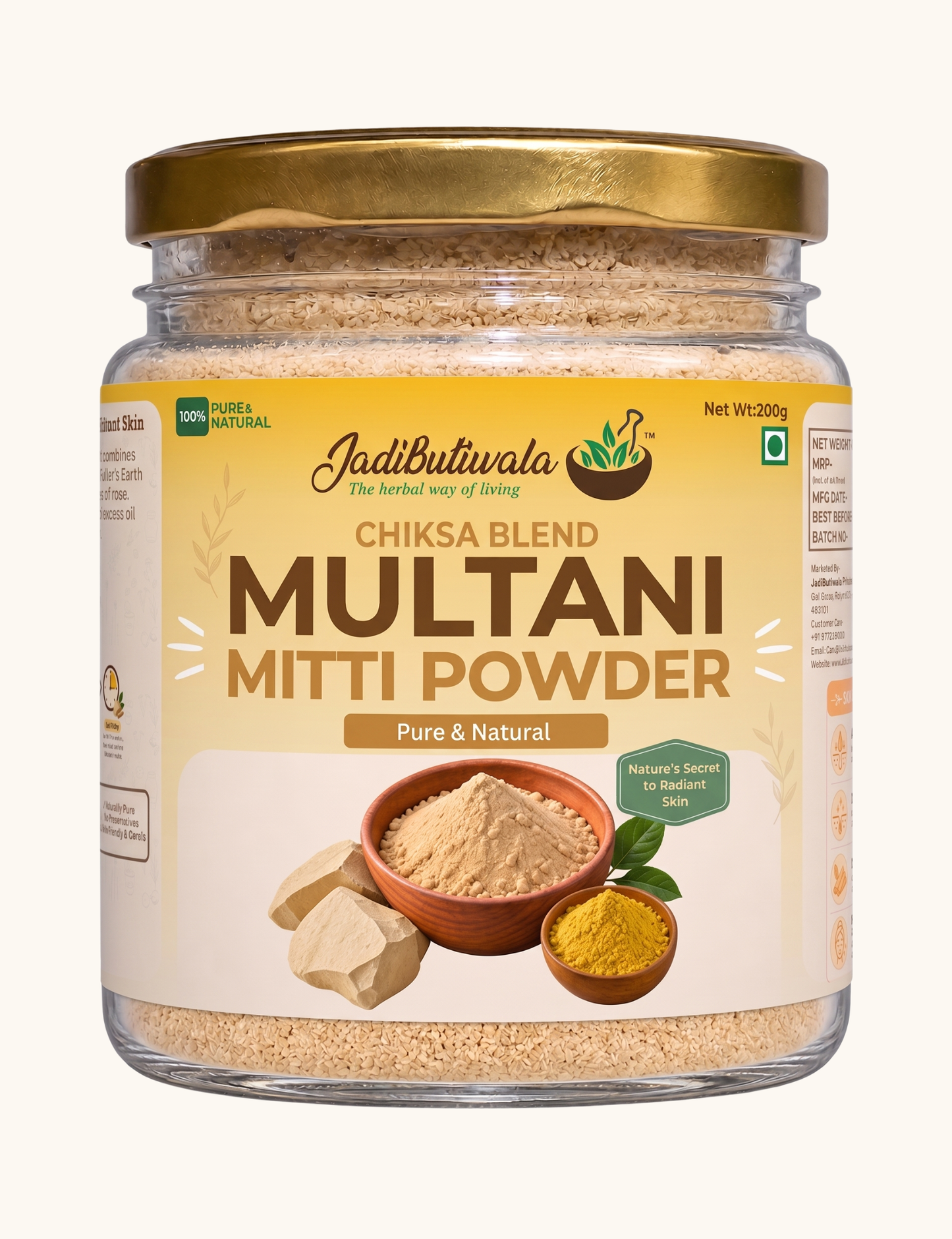 Chiksa-Multani Mitti Blend (चिक्सा + मुल्तानी मिट्टी पाउडर)