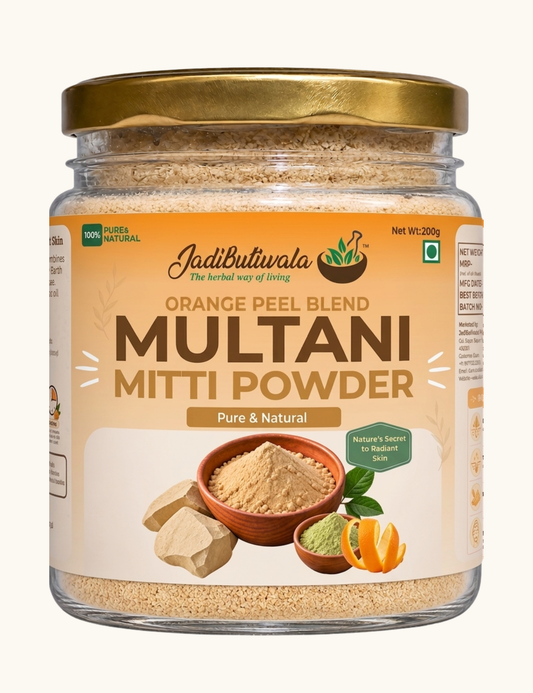Orange-Multani Mitti Blend (ऑरेंज + मुल्तानी मिट्टी पाउडर)