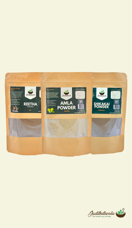 Amla+Reetha+Shikakai Powder Combo
