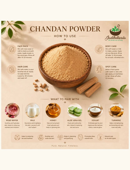 White-Sandalwood Powder (सफ़ेद चंदन पाउडर)