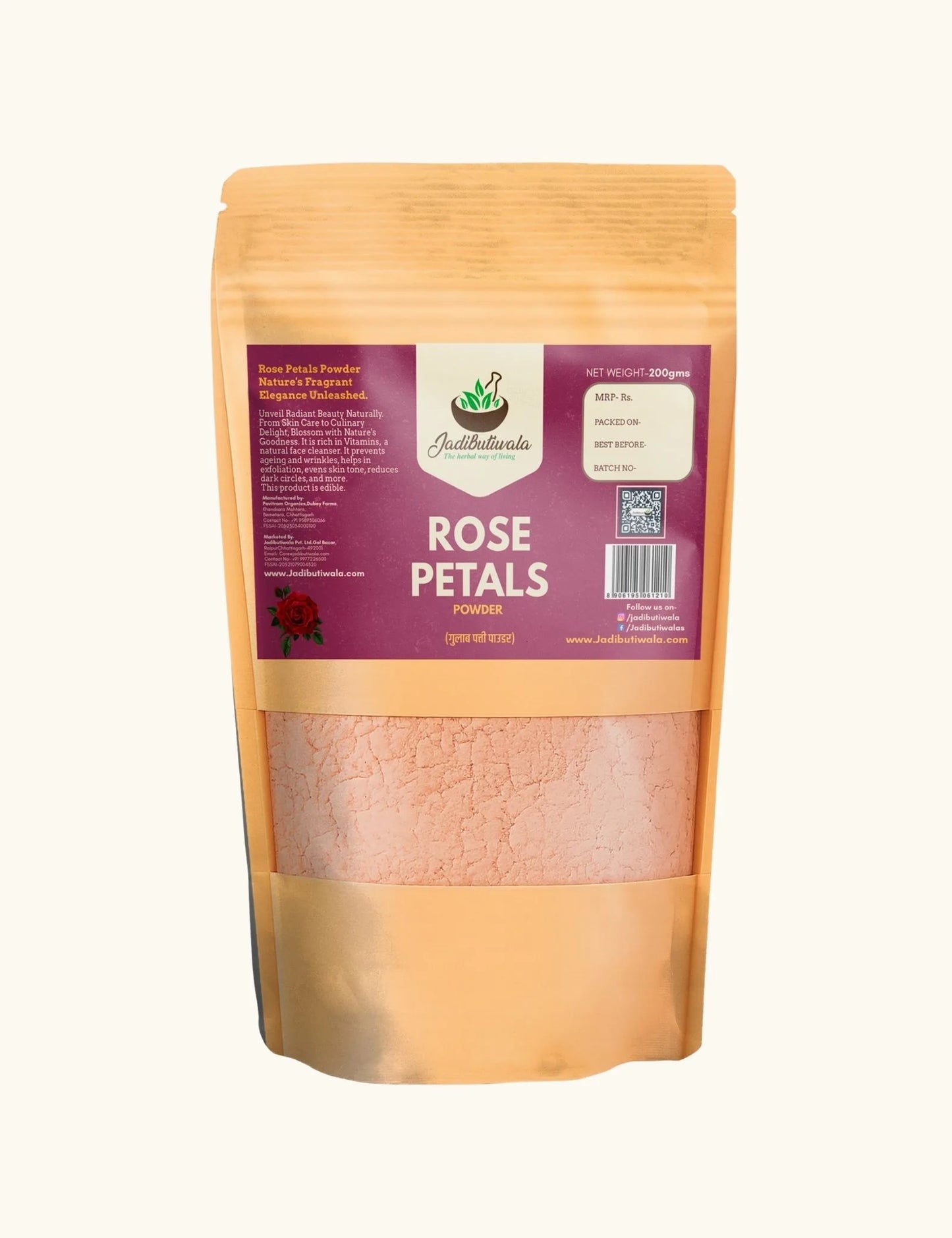 Rose Petal Powder (गुलाब पत्ती पाउडर)